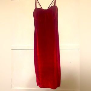 Fashion Nova Velvet Midi Size M